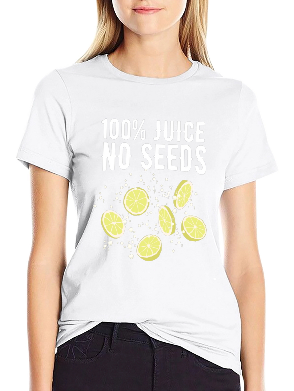 100% Juice No Seeds T-Shirt - Black