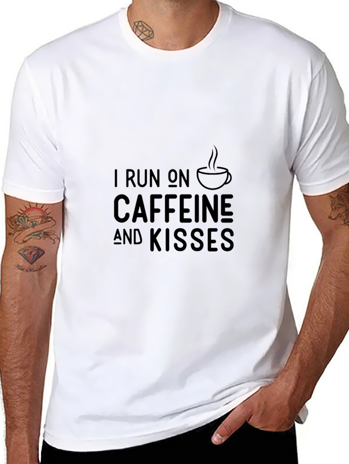 Caffeine and Kisses Graphic Tee