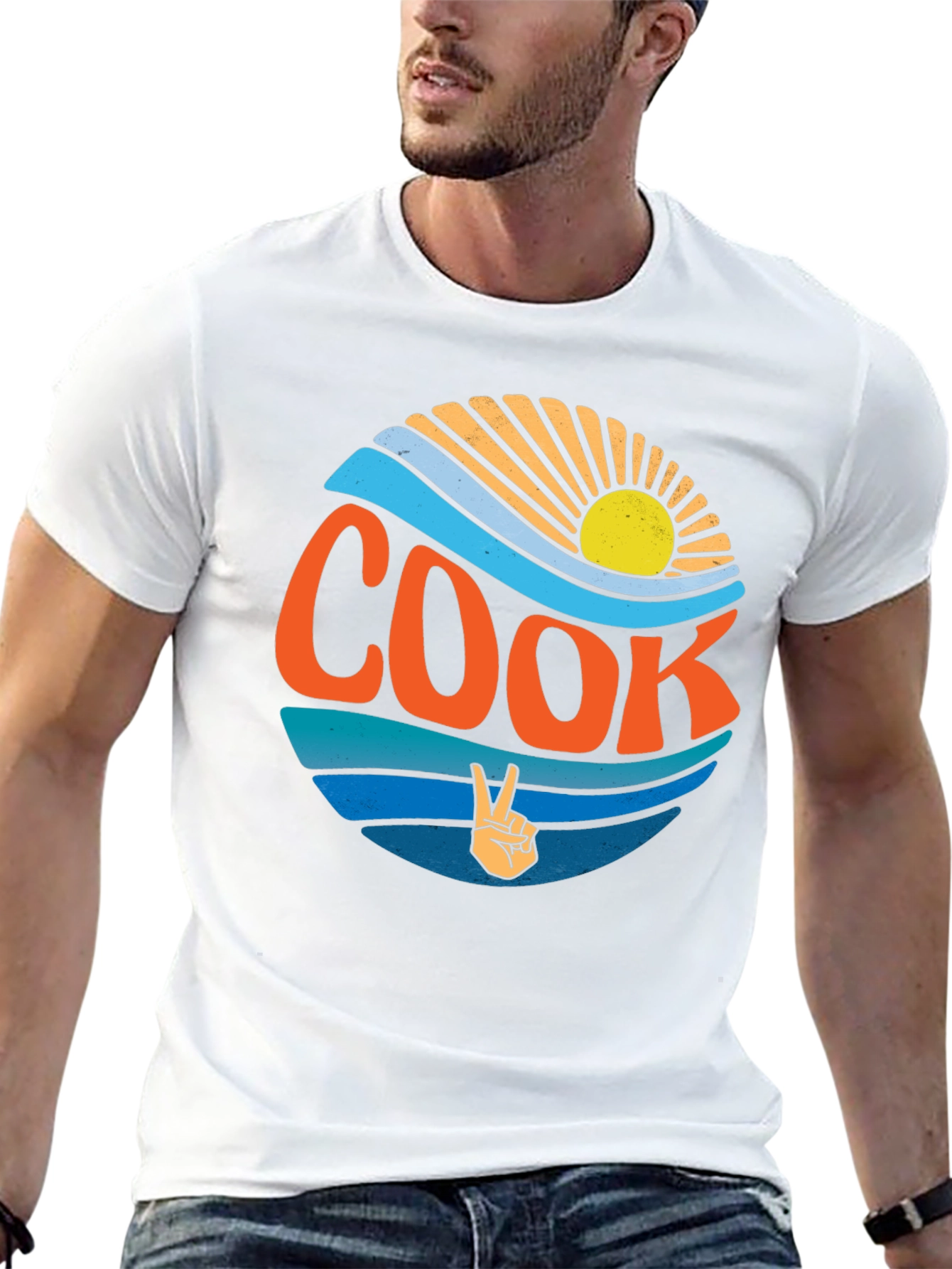Cook Retro Wave Graphic Tee - Black