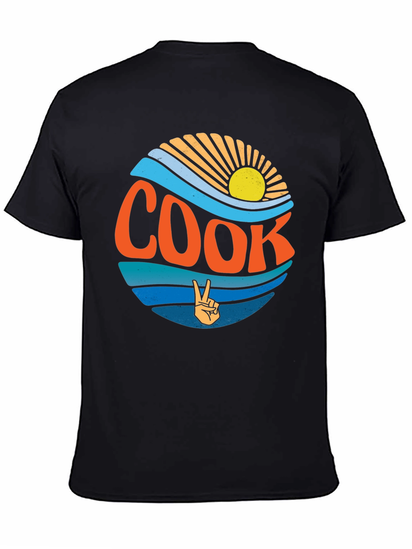 Cook Retro Wave Graphic Tee - Black