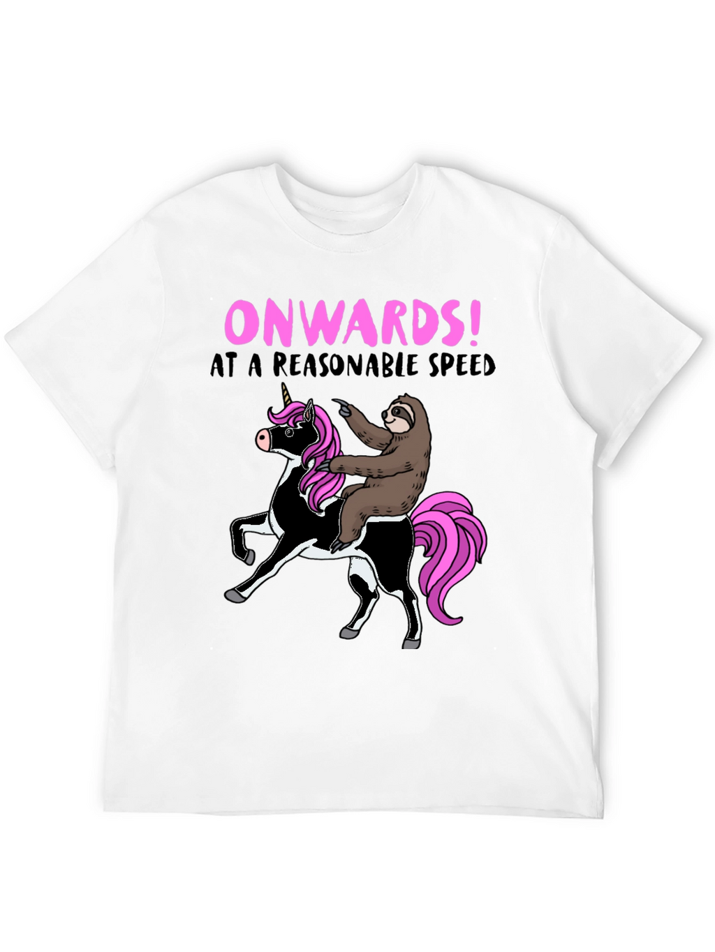 Funny Sloth Riding Unicorn T-Shirt