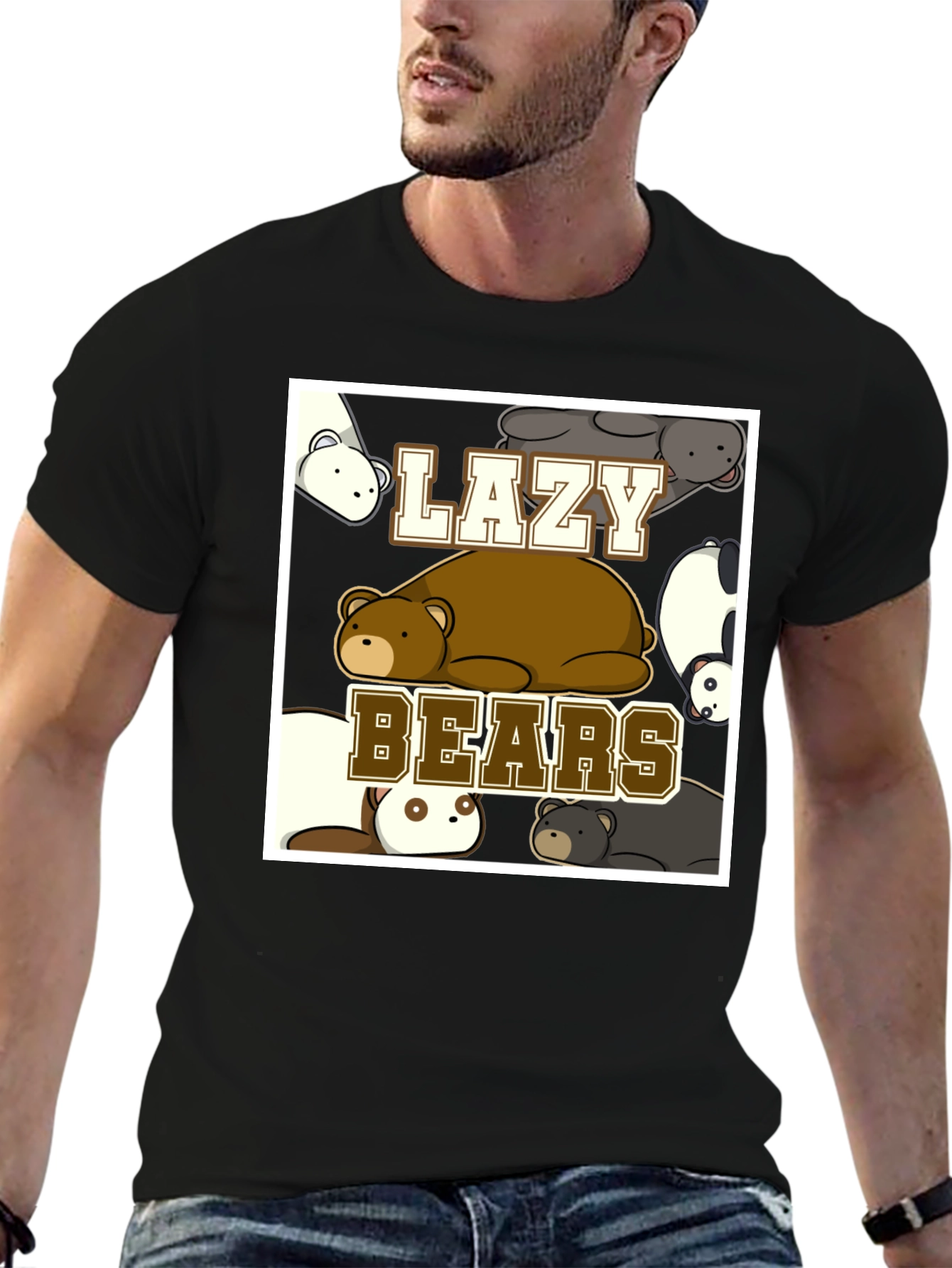 Lazy Bears Graphic T-Shirt - Relaxed Fit