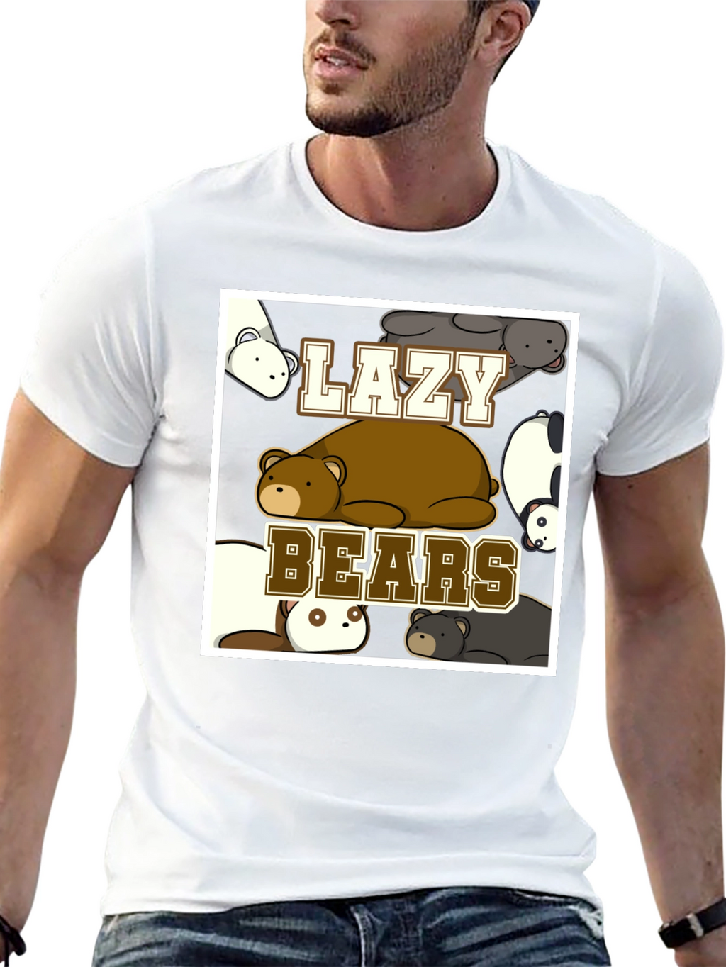 Lazy Bears Graphic T-Shirt - Relaxed Fit
