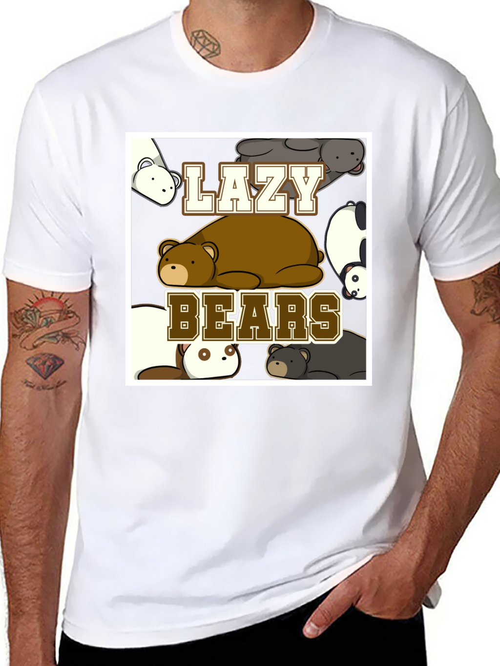 Lazy Bears Graphic T-Shirt - Relaxed Fit