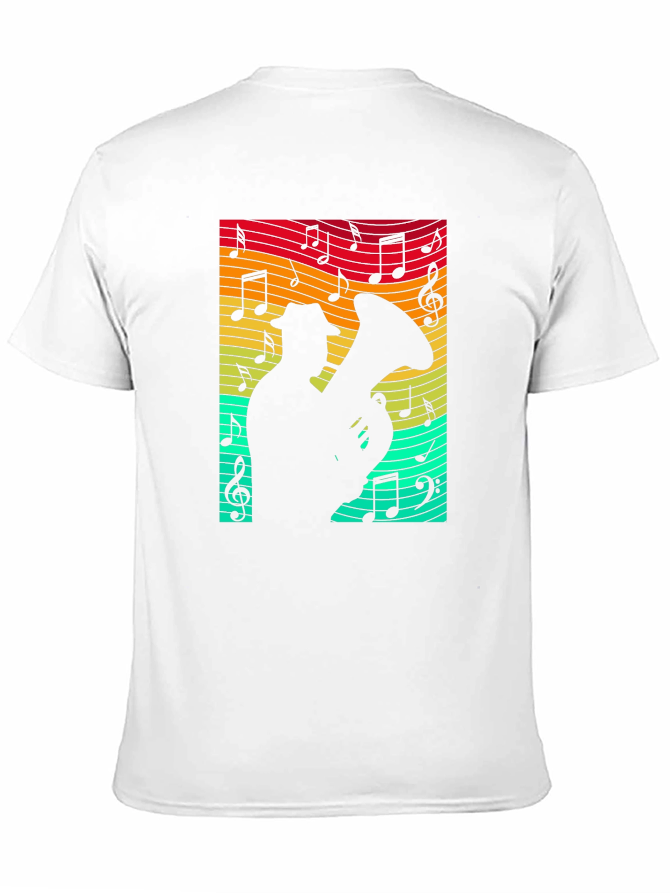 Musical Tuba Player Black T-Shirt