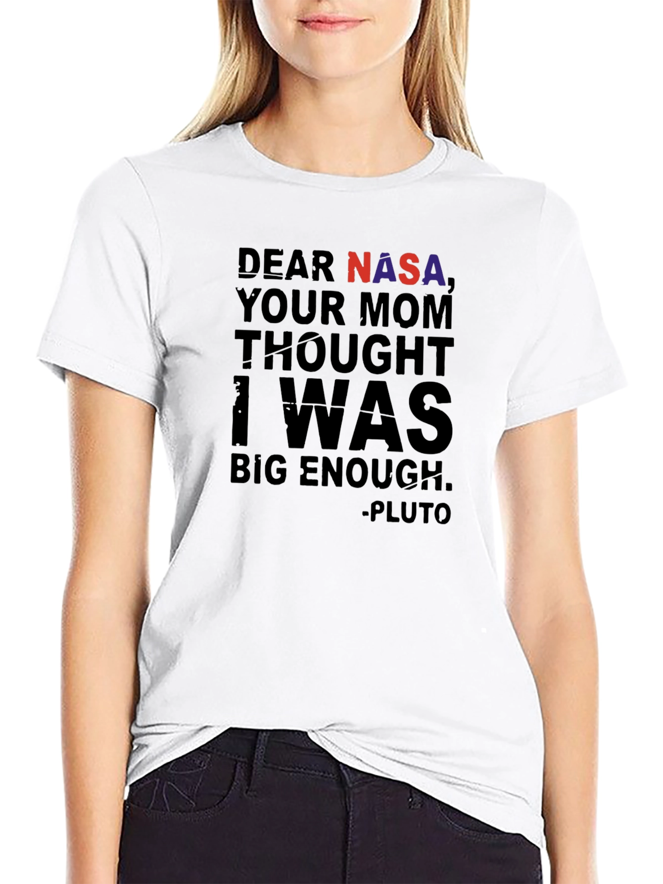 Dear NASA Pluto T-Shirt Funny Space Tee
