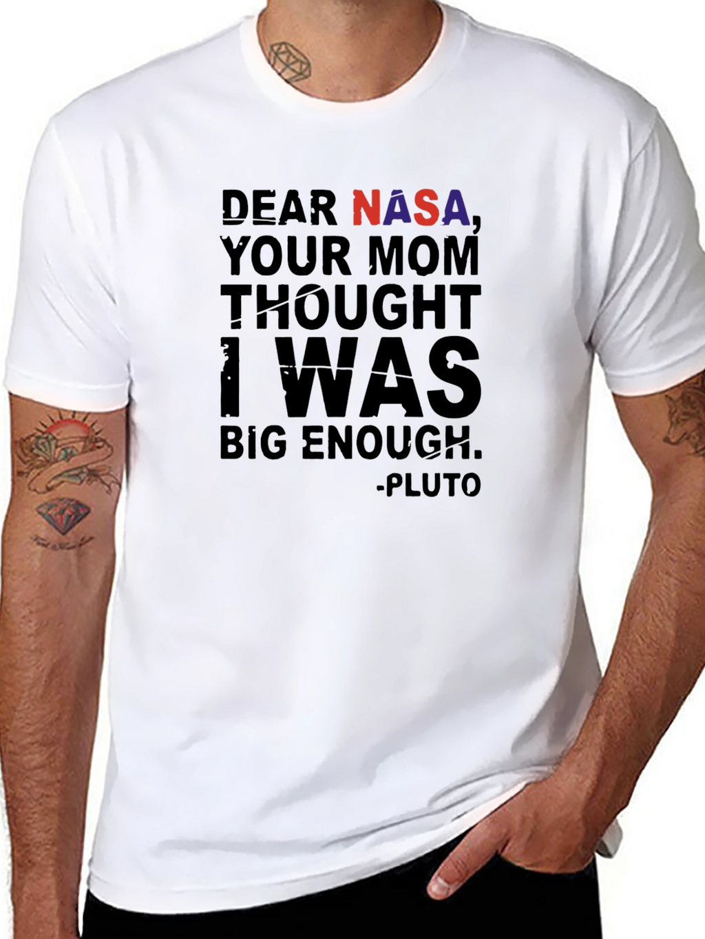 Dear NASA Pluto T-Shirt Funny Space Tee