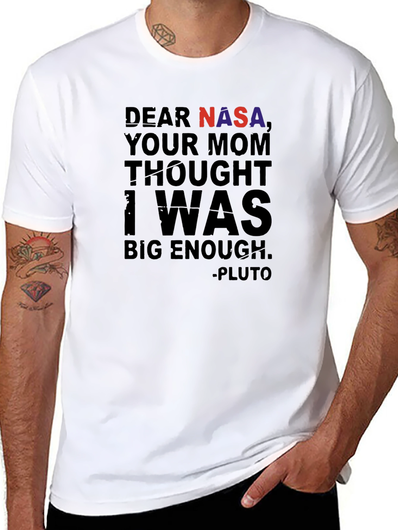 Dear NASA Pluto T-Shirt Funny Space Tee