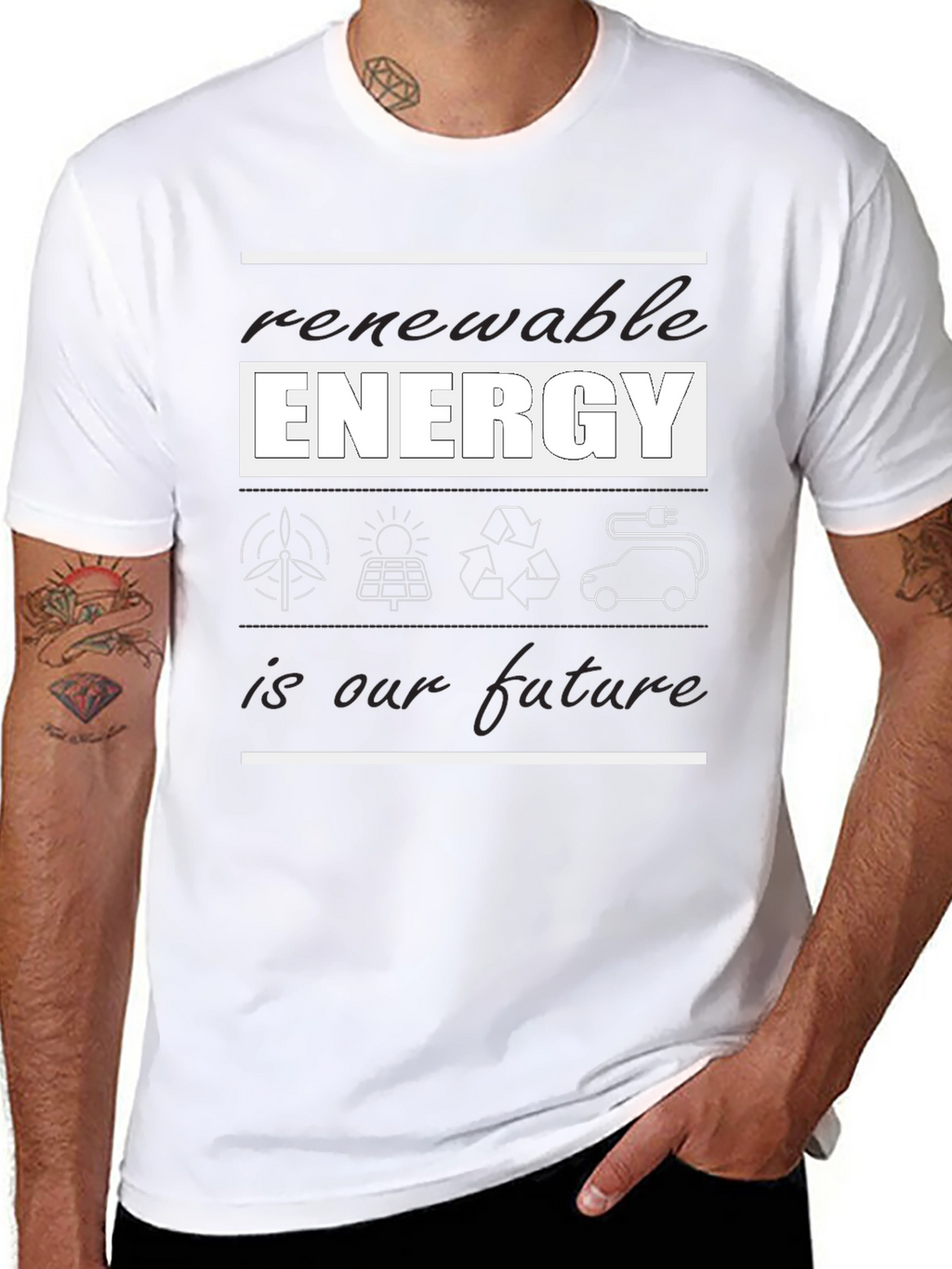 Renewable Energy T-Shirt - Future Focused Design