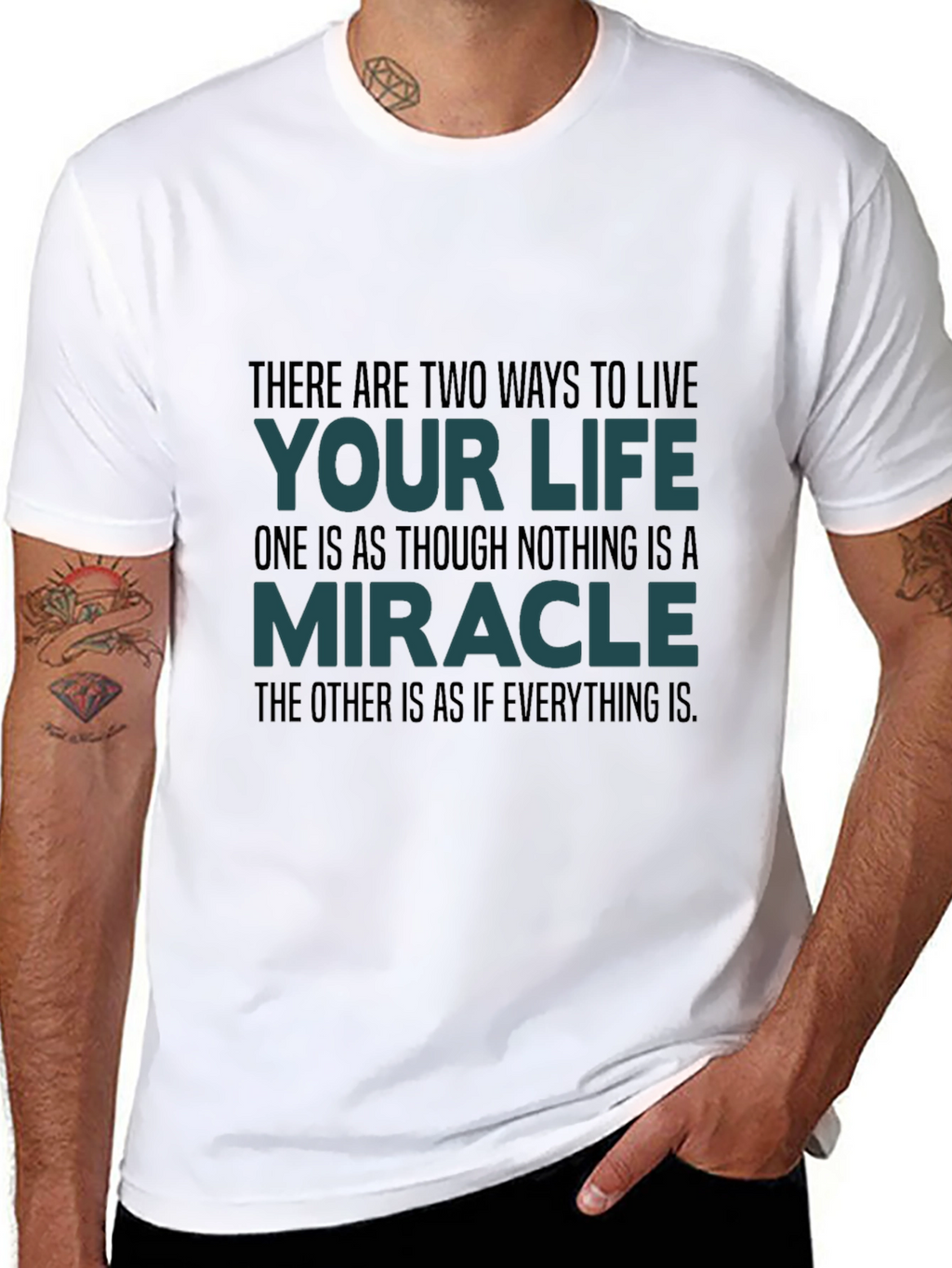 Motivational Quote T-Shirt: Live Your Life