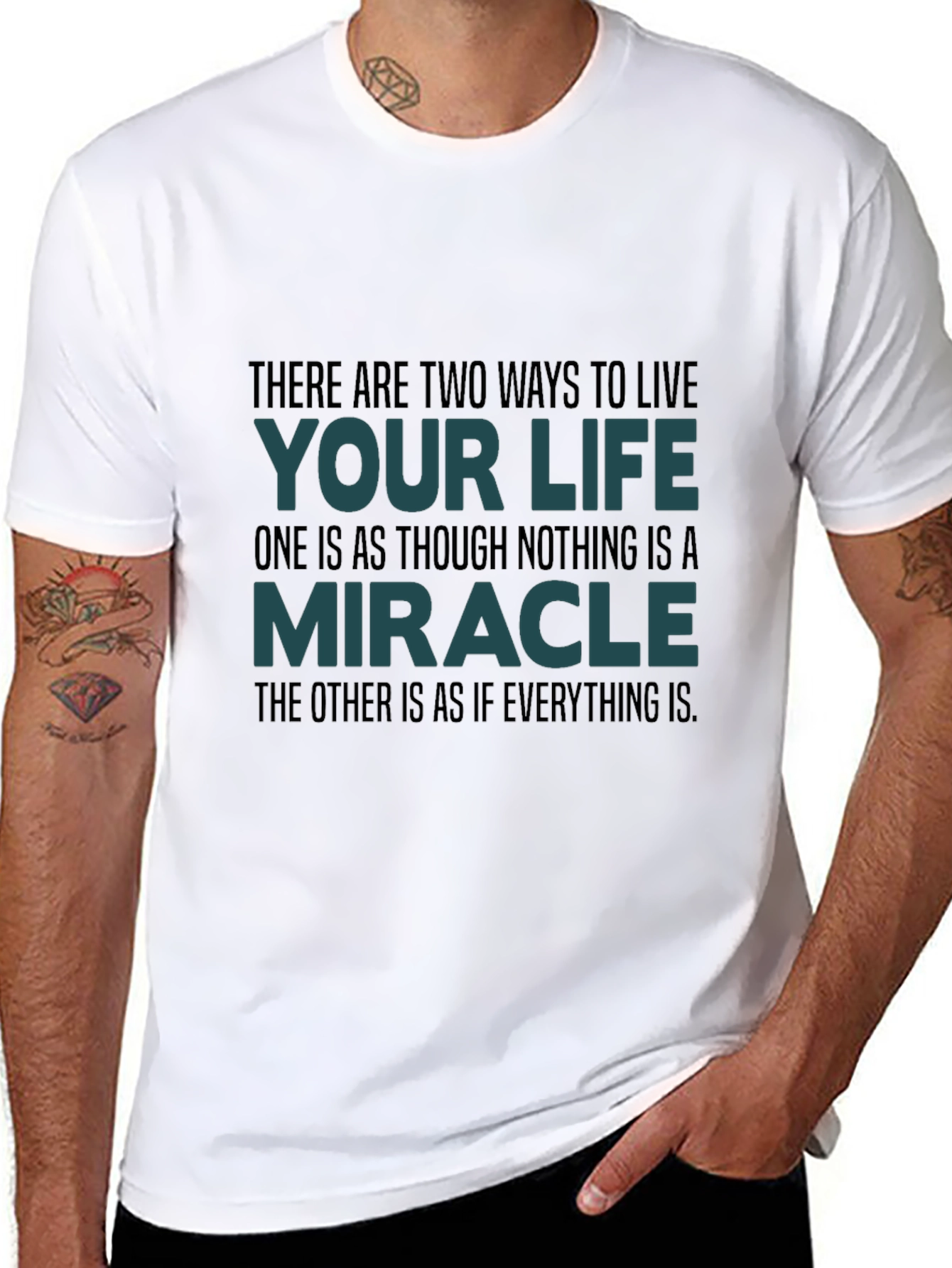 Motivational Quote T-Shirt: Live Your Life