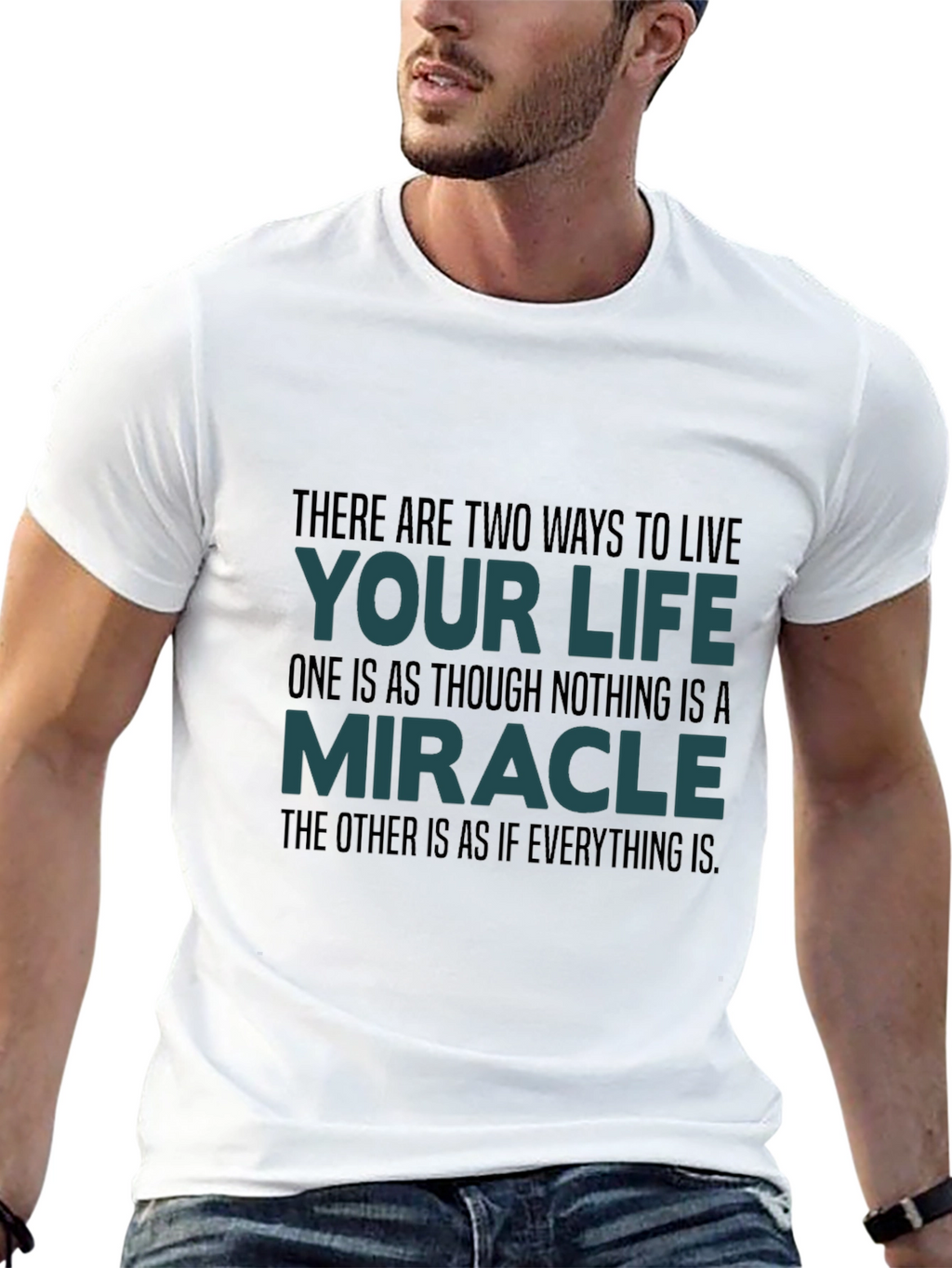 Motivational Quote T-Shirt: Live Your Life