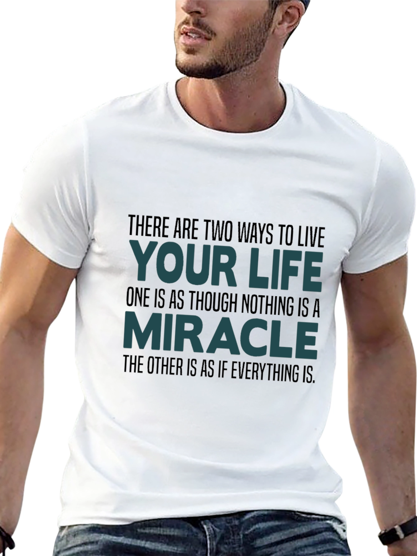 Motivational Quote T-Shirt: Live Your Life