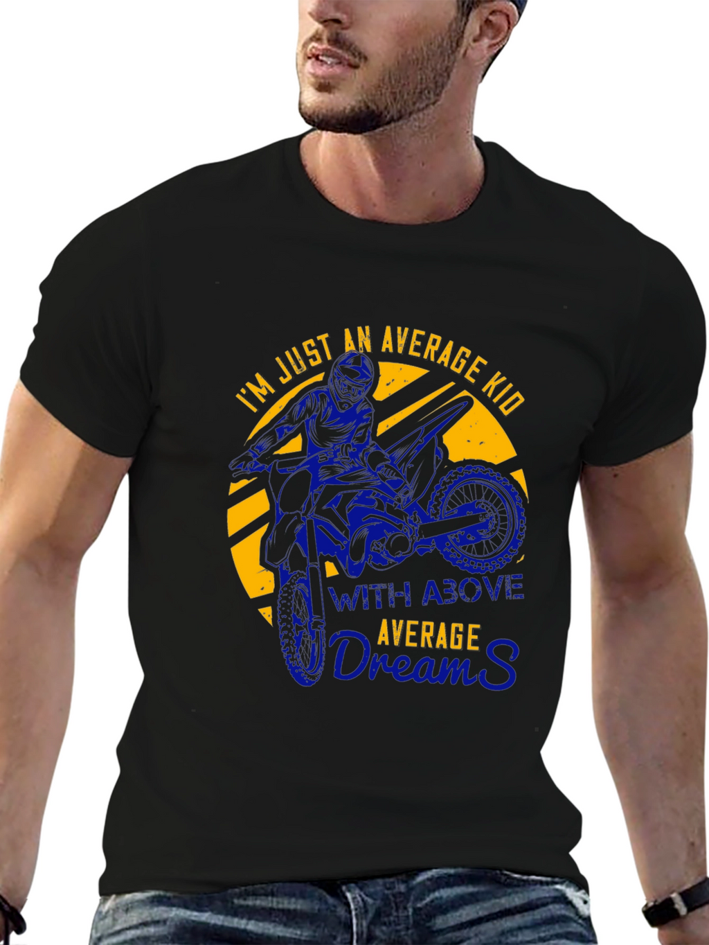 Average Kid Motocross Graphic T-Shirt
