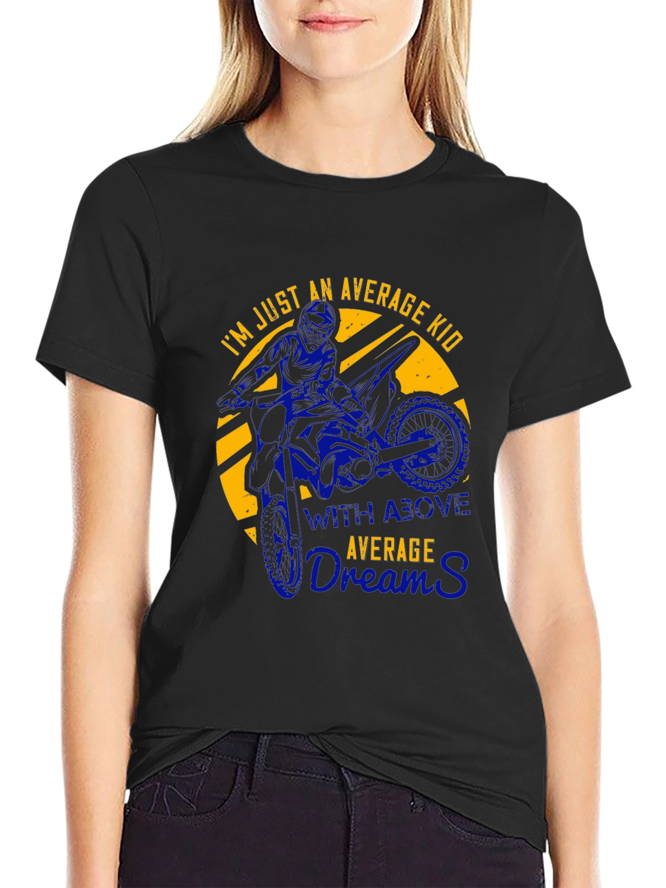 Average Kid Motocross Graphic T-Shirt