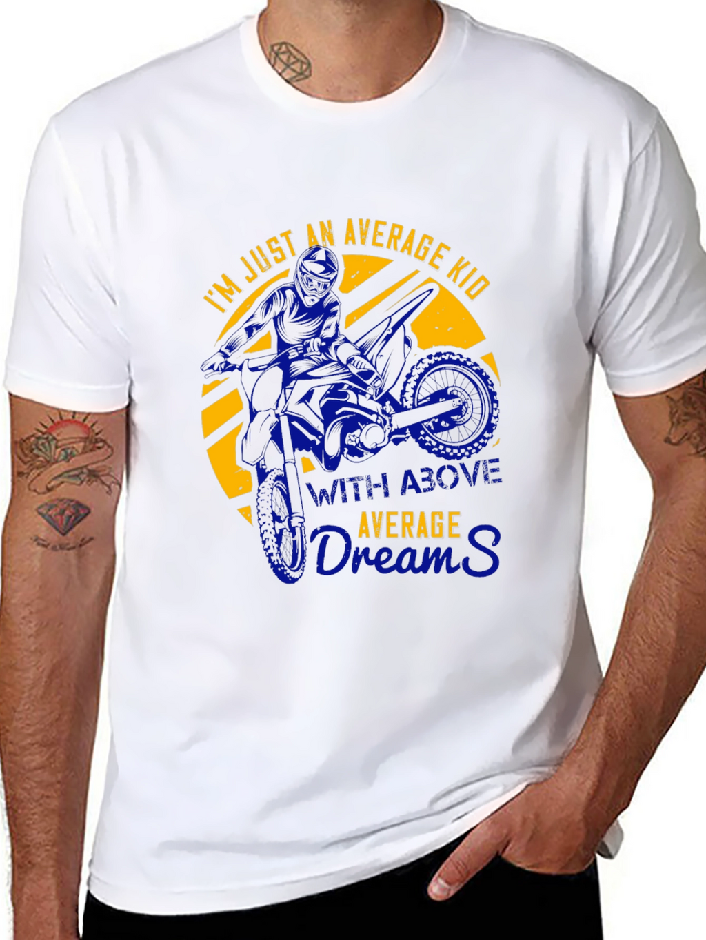 Average Kid Motocross Graphic T-Shirt
