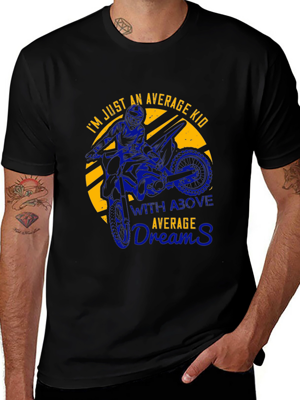 Average Kid Motocross Graphic T-Shirt