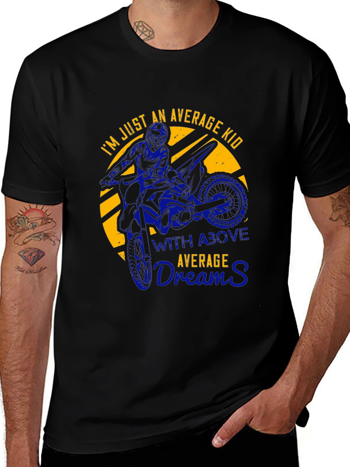 Average Kid Motocross Graphic T-Shirt