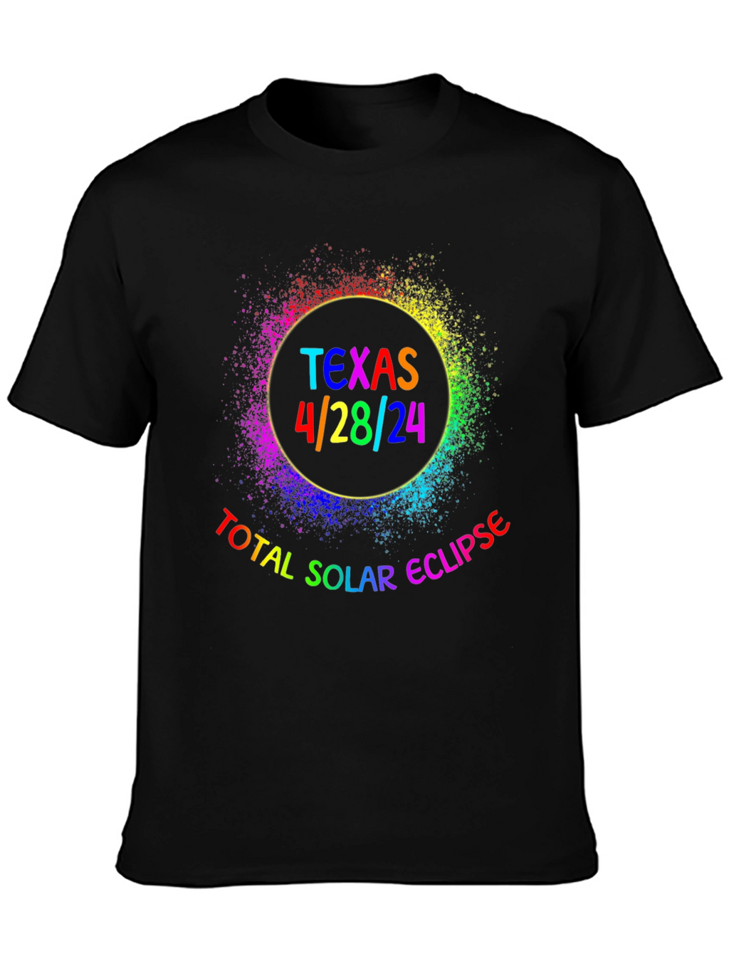 Texas Total Solar Eclipse 4/28/24 Graphic T-Shirt