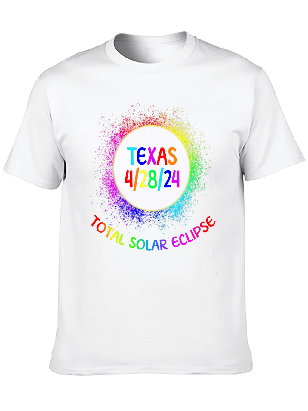 Texas Total Solar Eclipse 4/28/24 Graphic T-Shirt