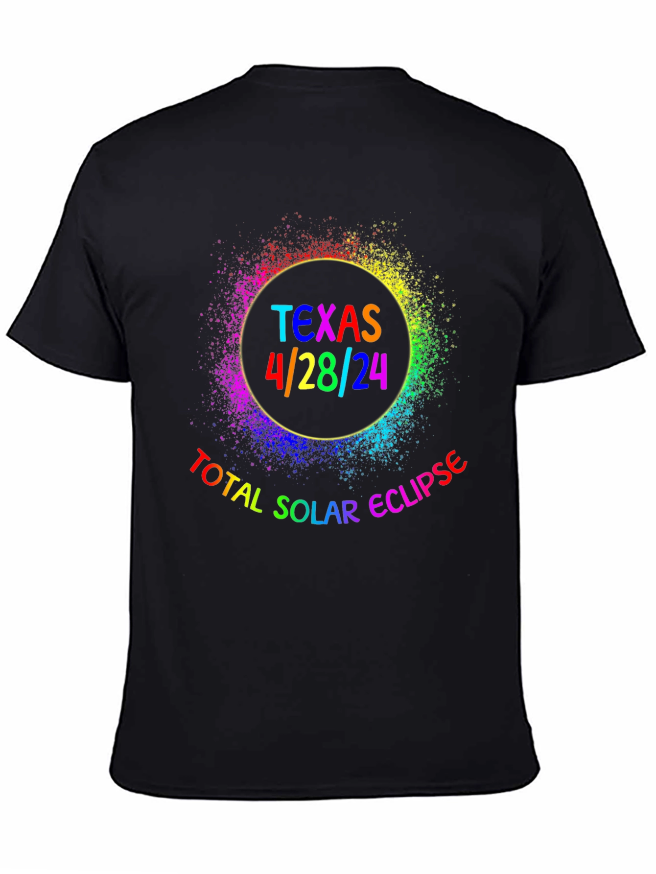 Texas Total Solar Eclipse 4/28/24 Graphic T-Shirt