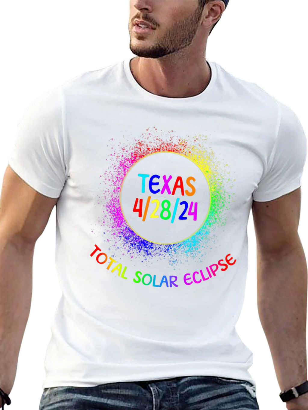Texas Total Solar Eclipse 4/28/24 Graphic T-Shirt