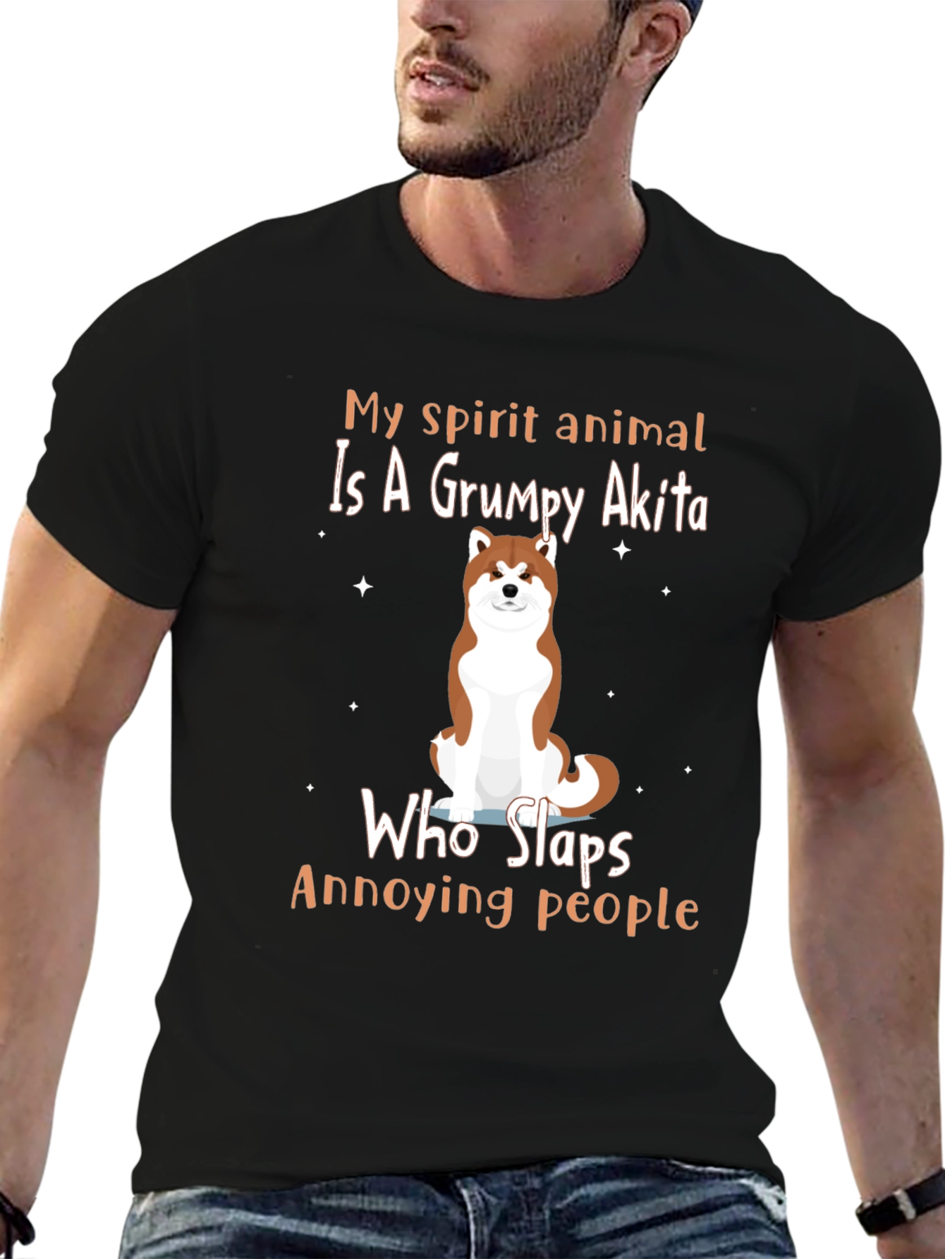 Grumpy Akita T-Shirt - My Spirit Animal Tee