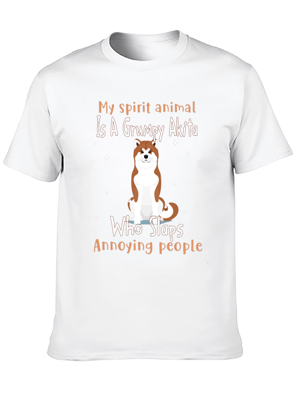 Grumpy Akita T-Shirt - My Spirit Animal Tee