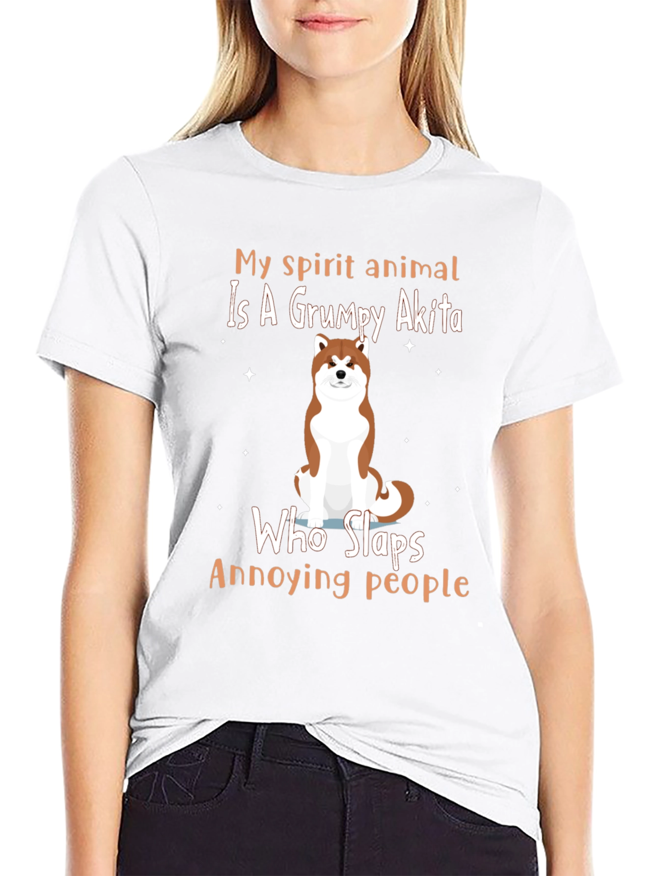 Grumpy Akita T-Shirt - My Spirit Animal Tee