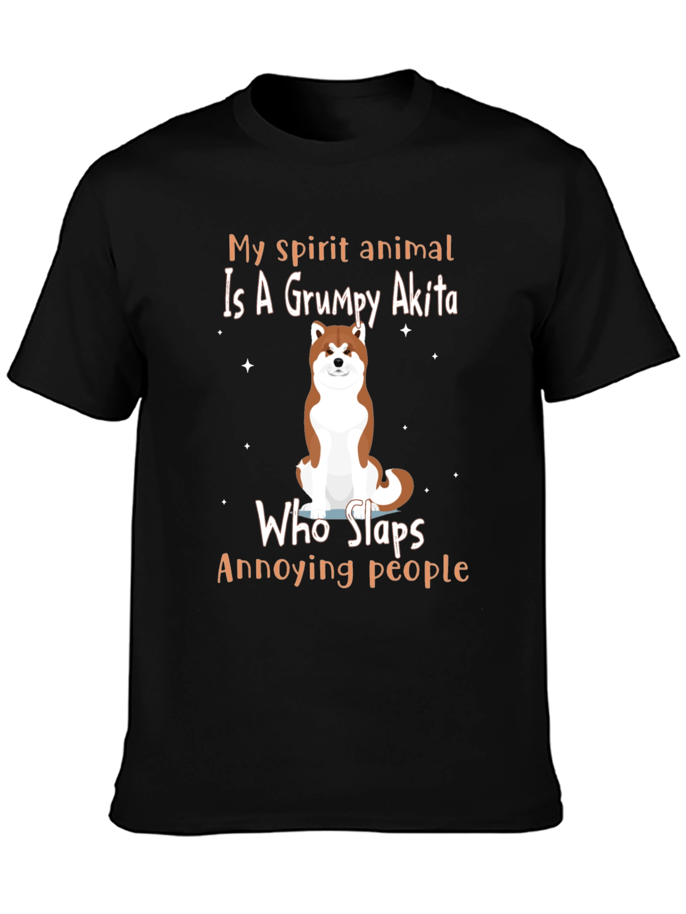 Grumpy Akita T-Shirt - My Spirit Animal Tee