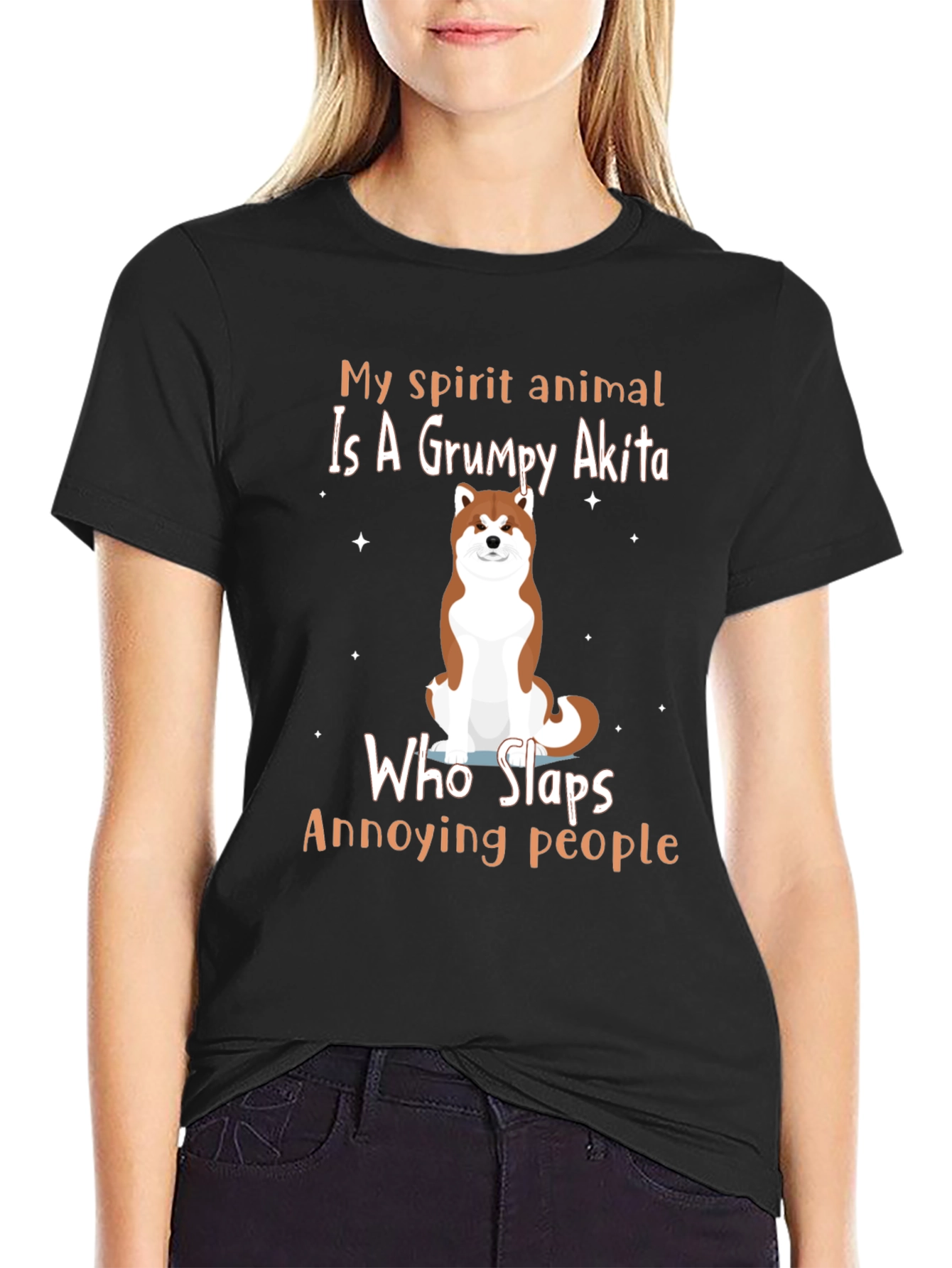 Grumpy Akita T-Shirt - My Spirit Animal Tee