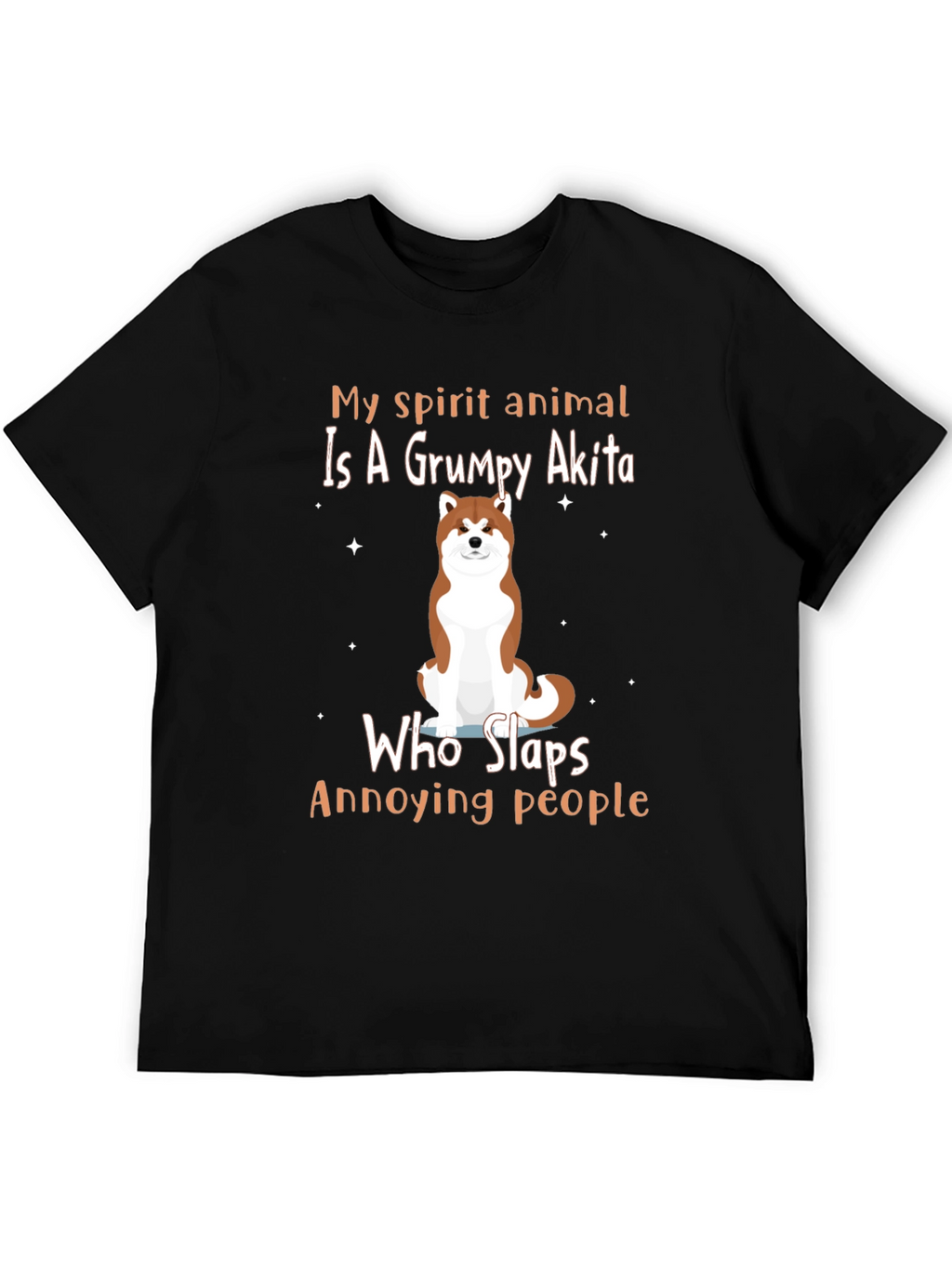 Grumpy Akita T-Shirt - My Spirit Animal Tee