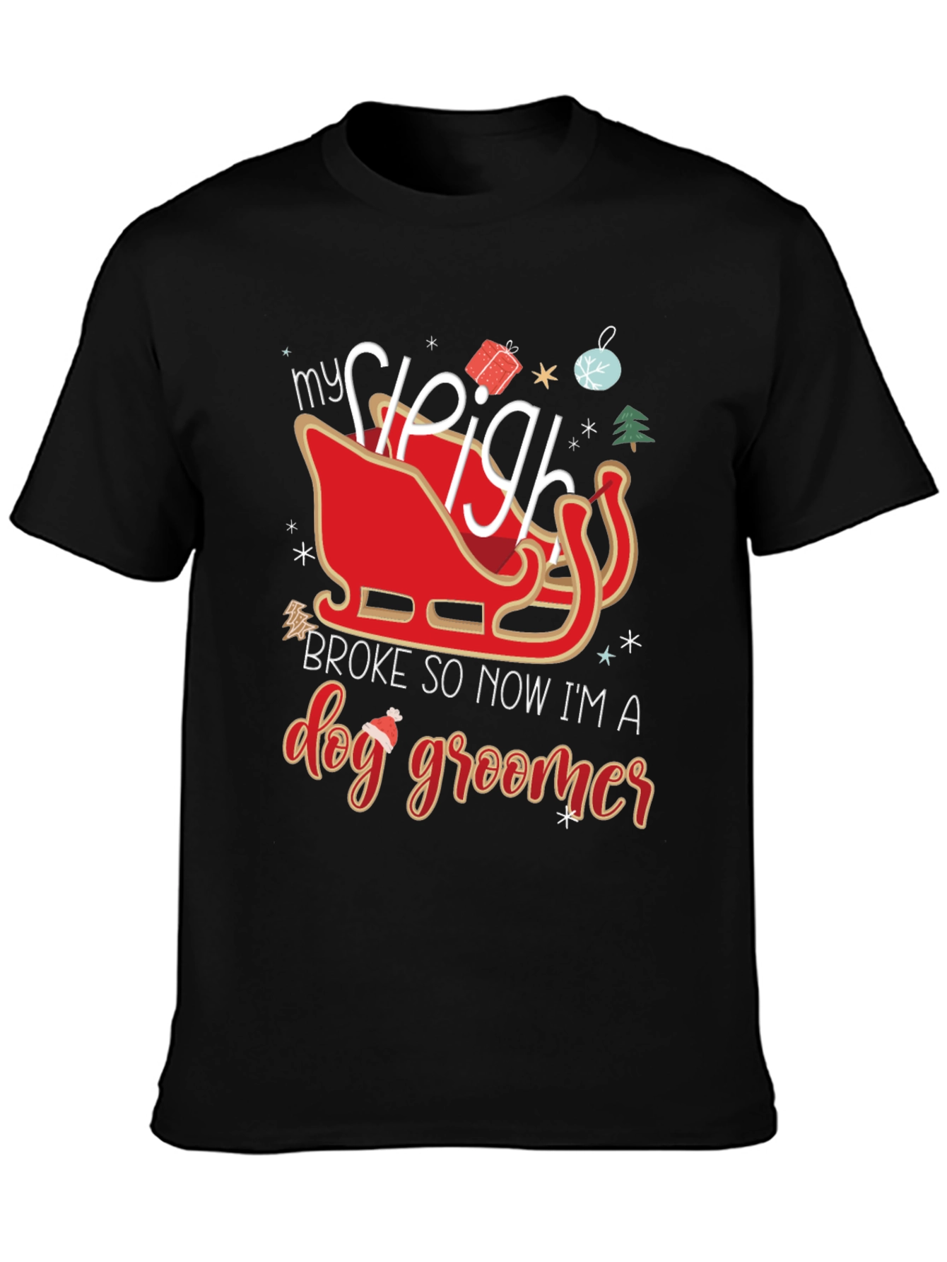Dog Groomer Christmas T-Shirt