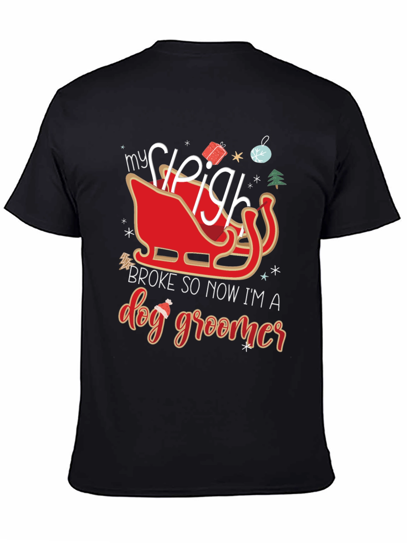 Dog Groomer Christmas T-Shirt