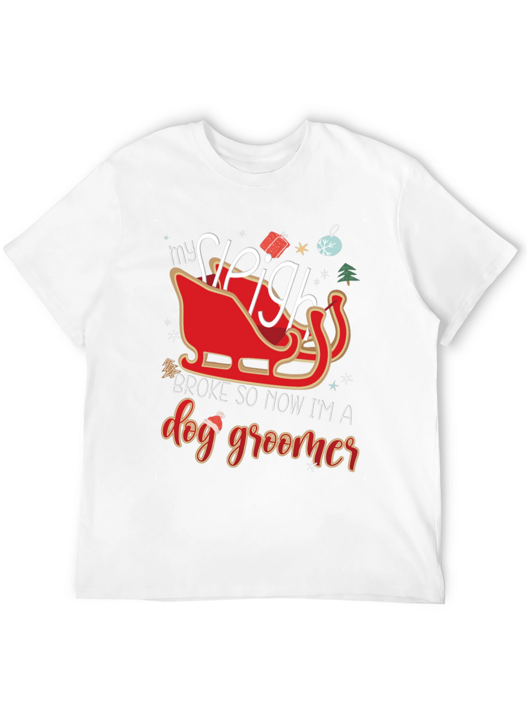 Dog Groomer Christmas T-Shirt