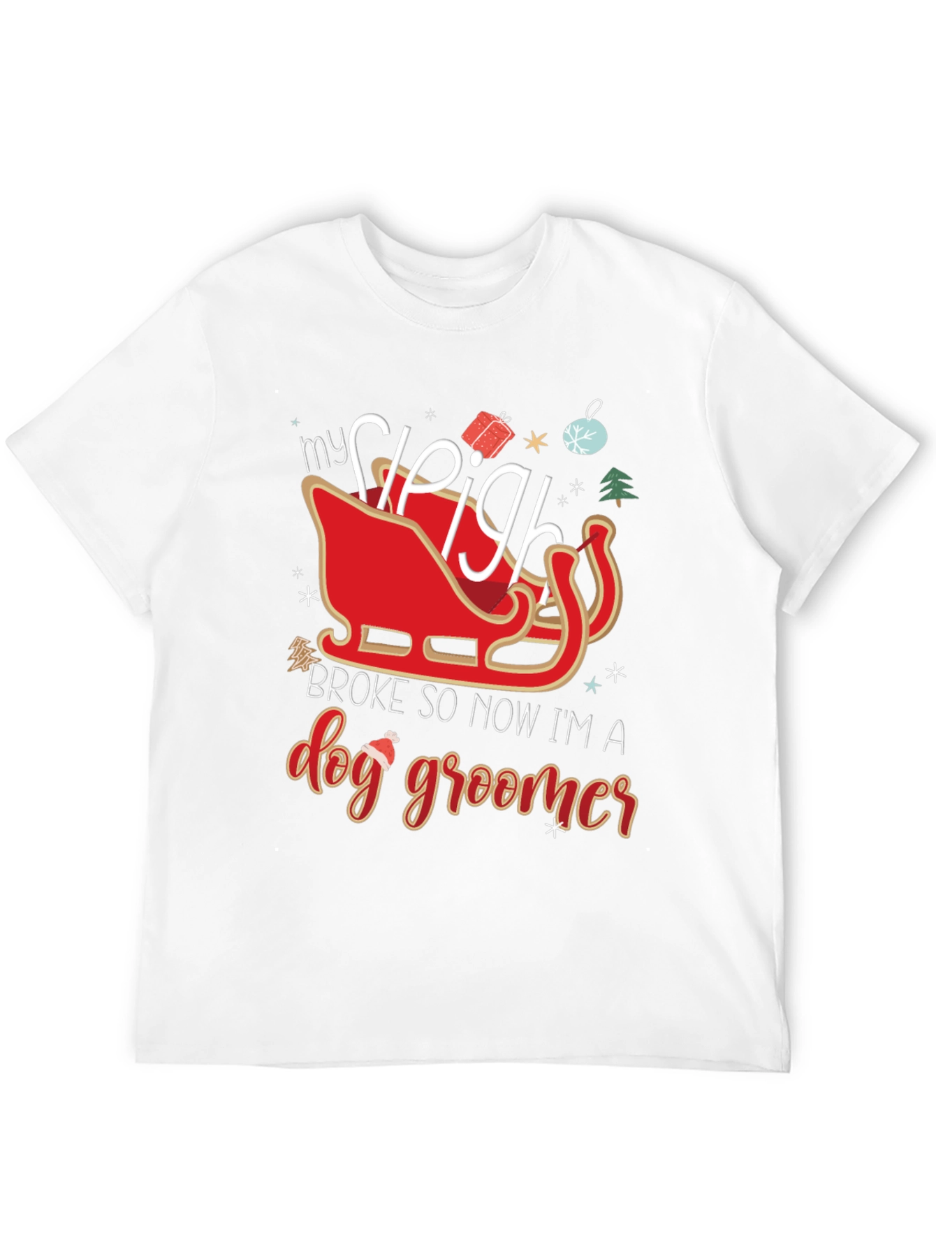 Dog Groomer Christmas T-Shirt
