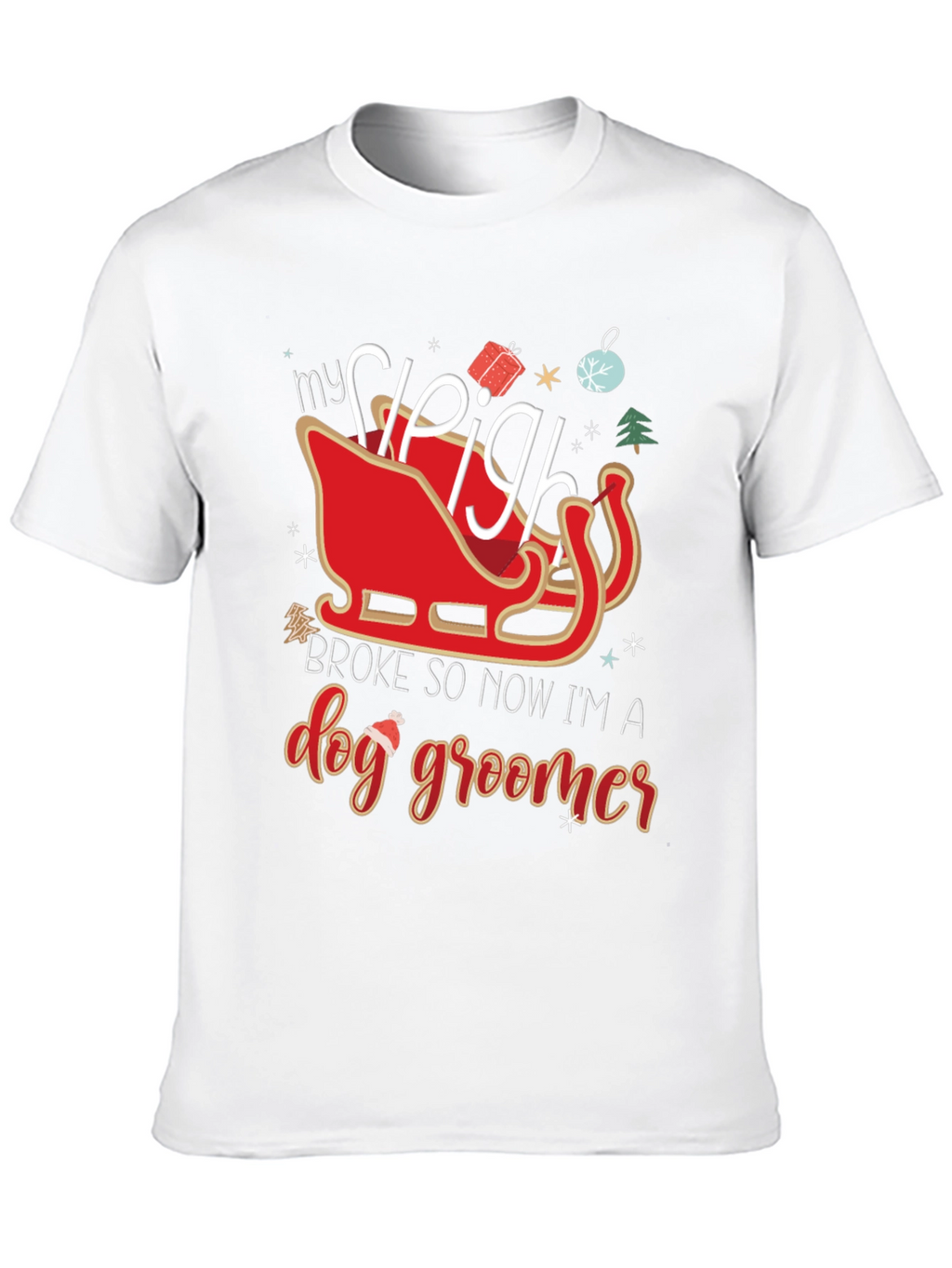 Dog Groomer Christmas T-Shirt