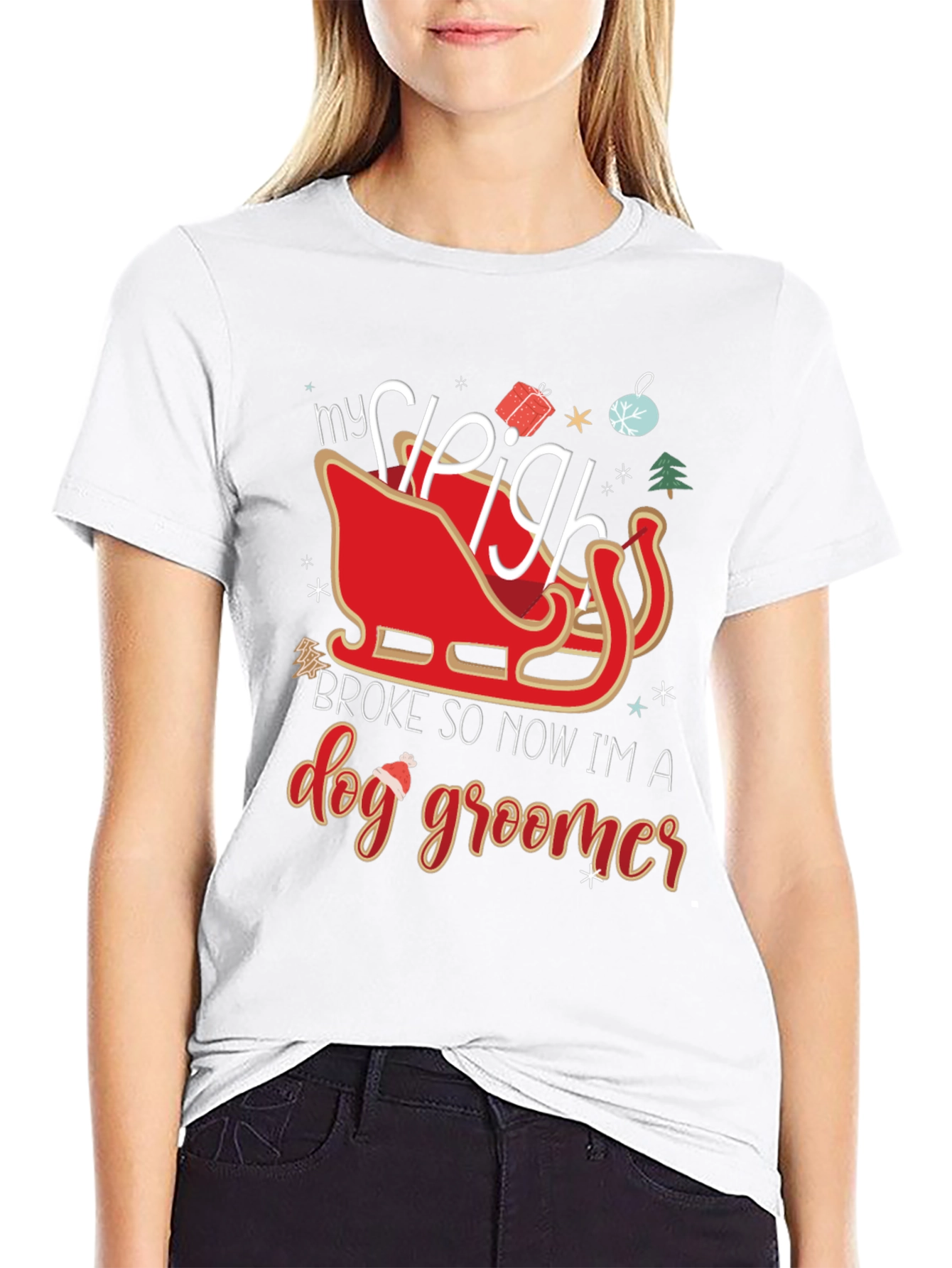 Dog Groomer Christmas T-Shirt