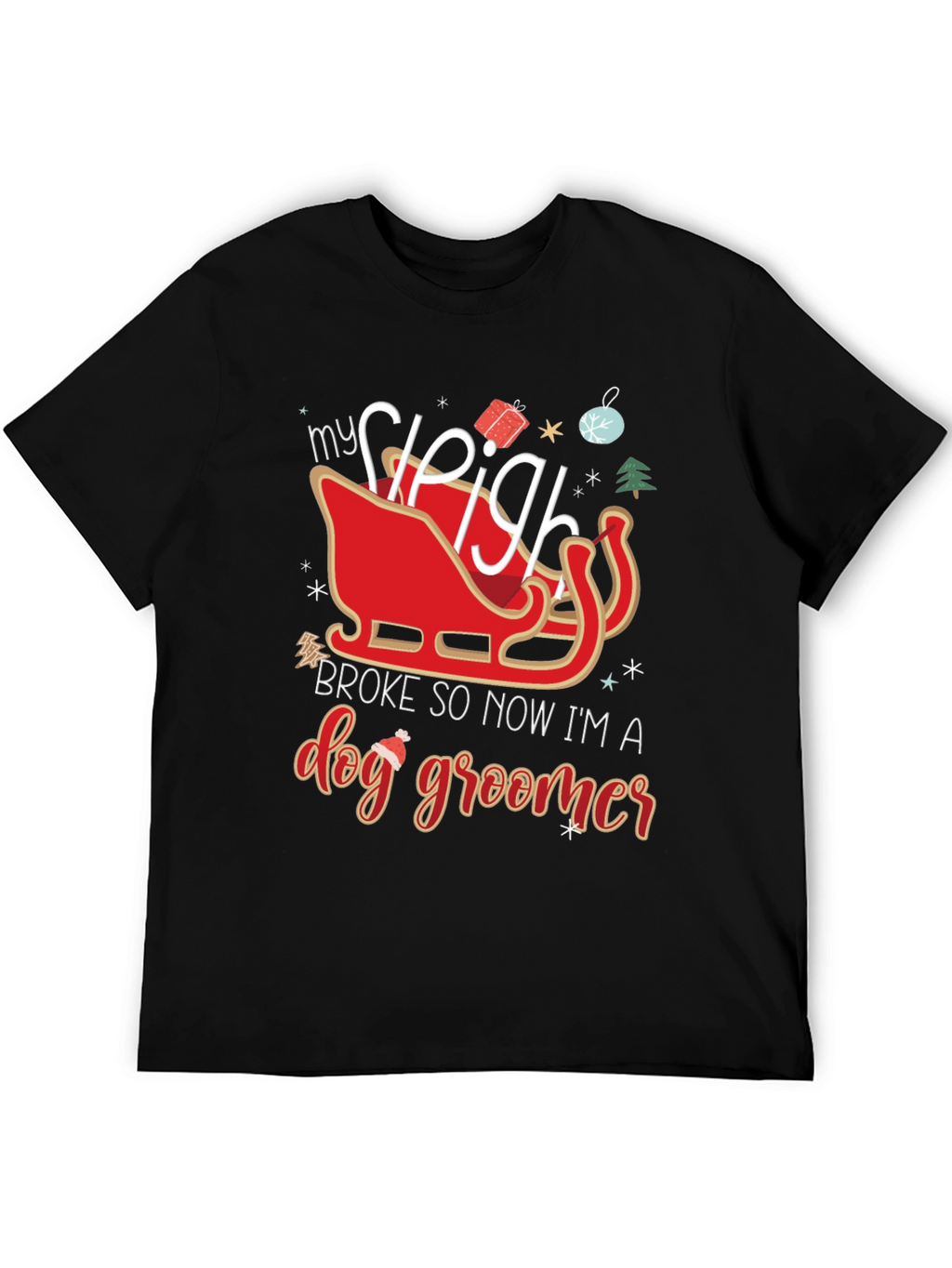 Dog Groomer Christmas T-Shirt