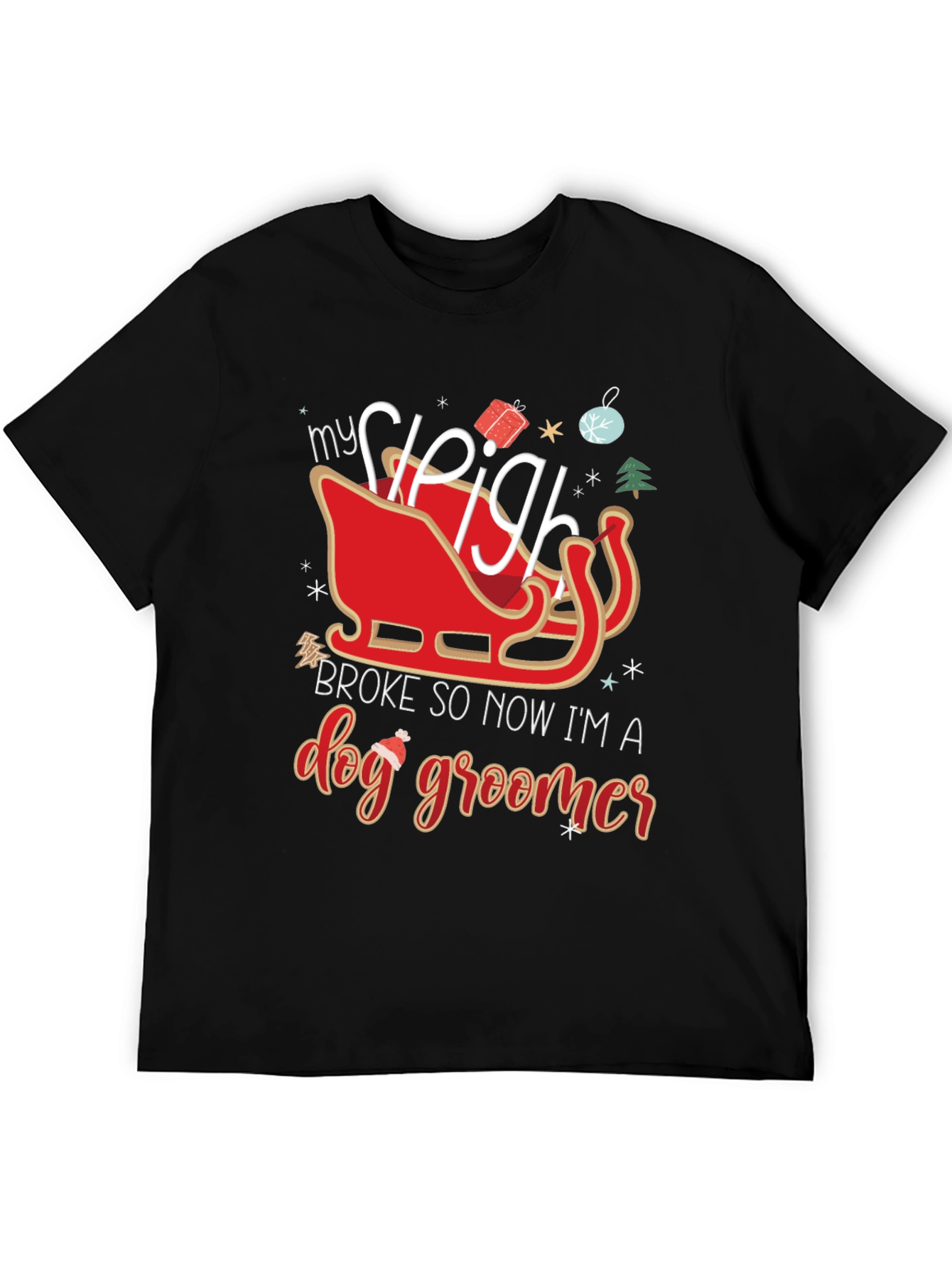 Dog Groomer Christmas T-Shirt