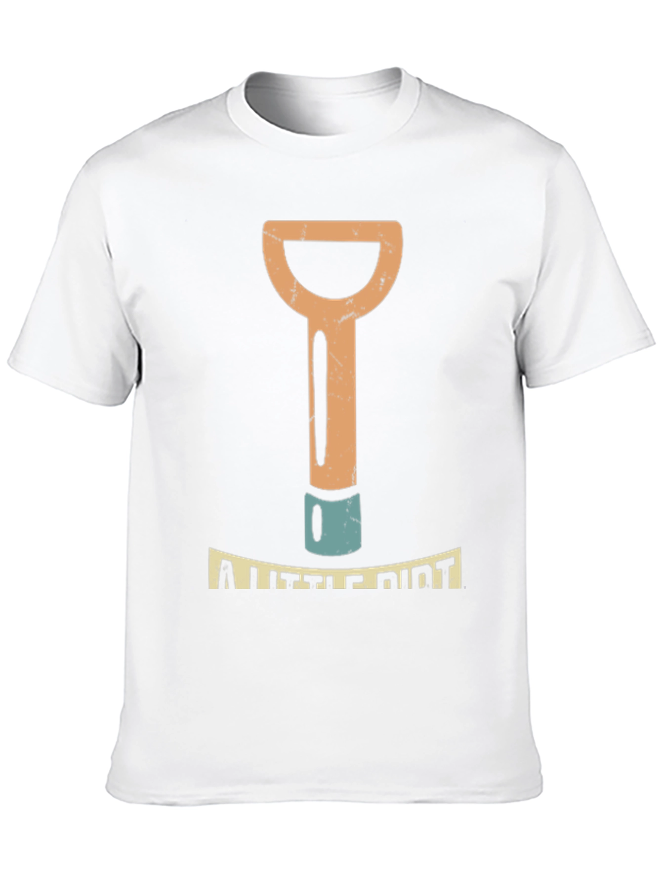 A Little Dirt Mens Black Graphic T-Shirt