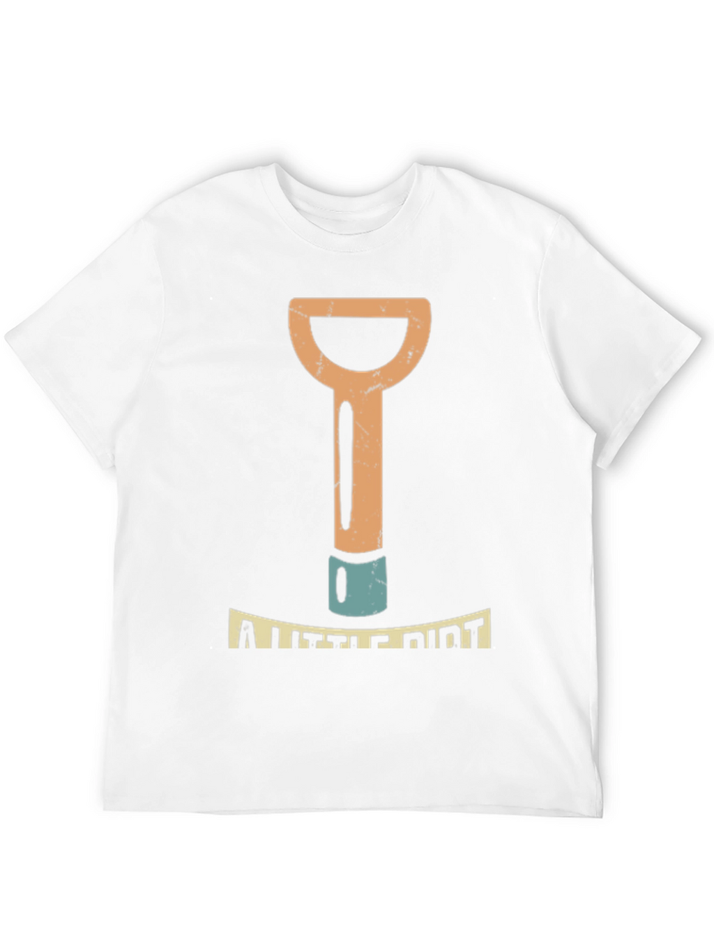 A Little Dirt Mens Black Graphic T-Shirt