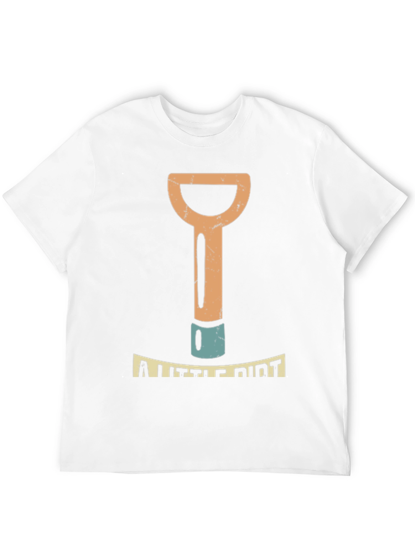 A Little Dirt Mens Black Graphic T-Shirt