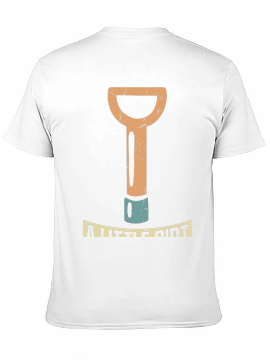 A Little Dirt Mens Black Graphic T-Shirt