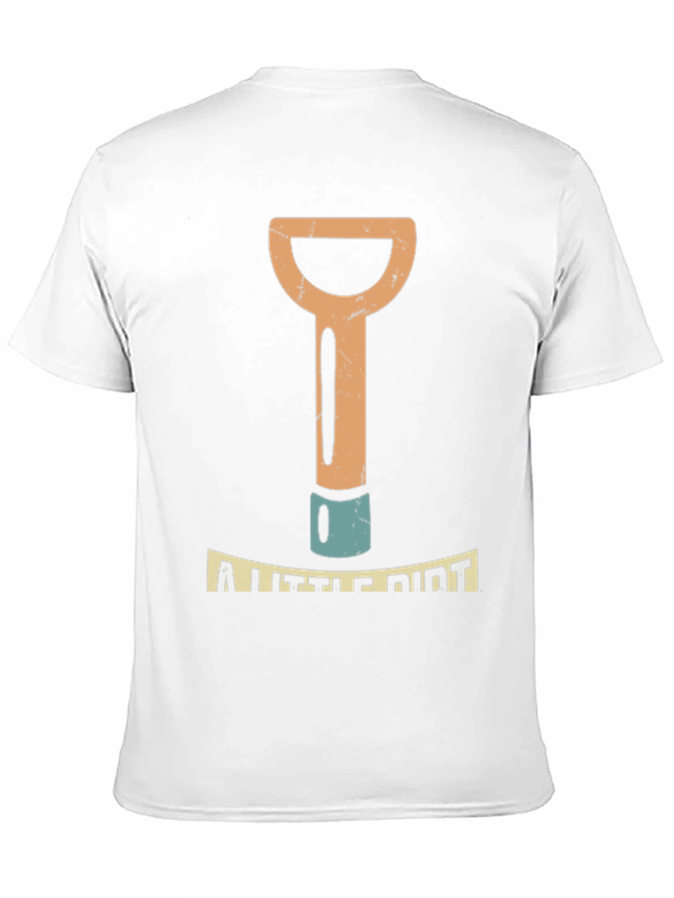 A Little Dirt Mens Black Graphic T-Shirt