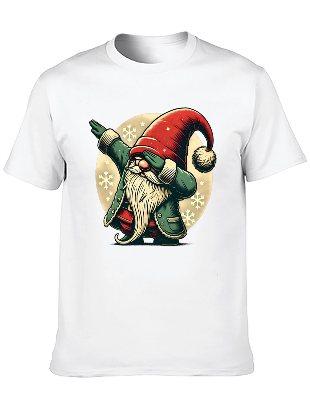 Dabbing Christmas Gnome Graphic Tee
