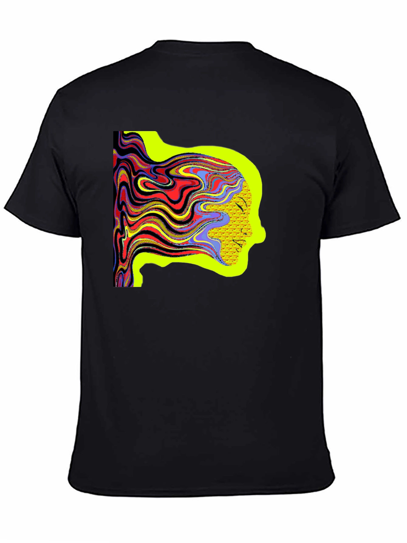 Psychedelic Woman Tee - Artistic Graphic Print Shirt