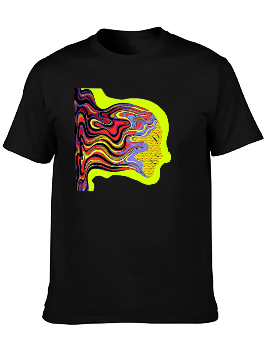 Psychedelic Woman Tee - Artistic Graphic Print Shirt