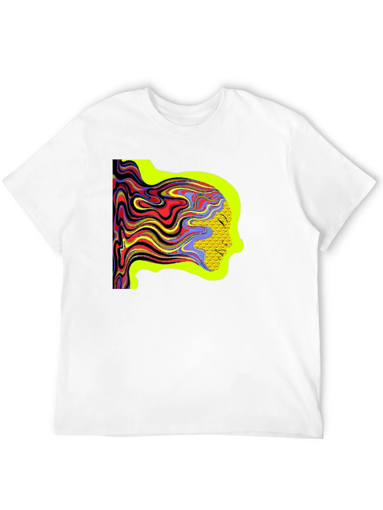Psychedelic Woman Tee - Artistic Graphic Print Shirt