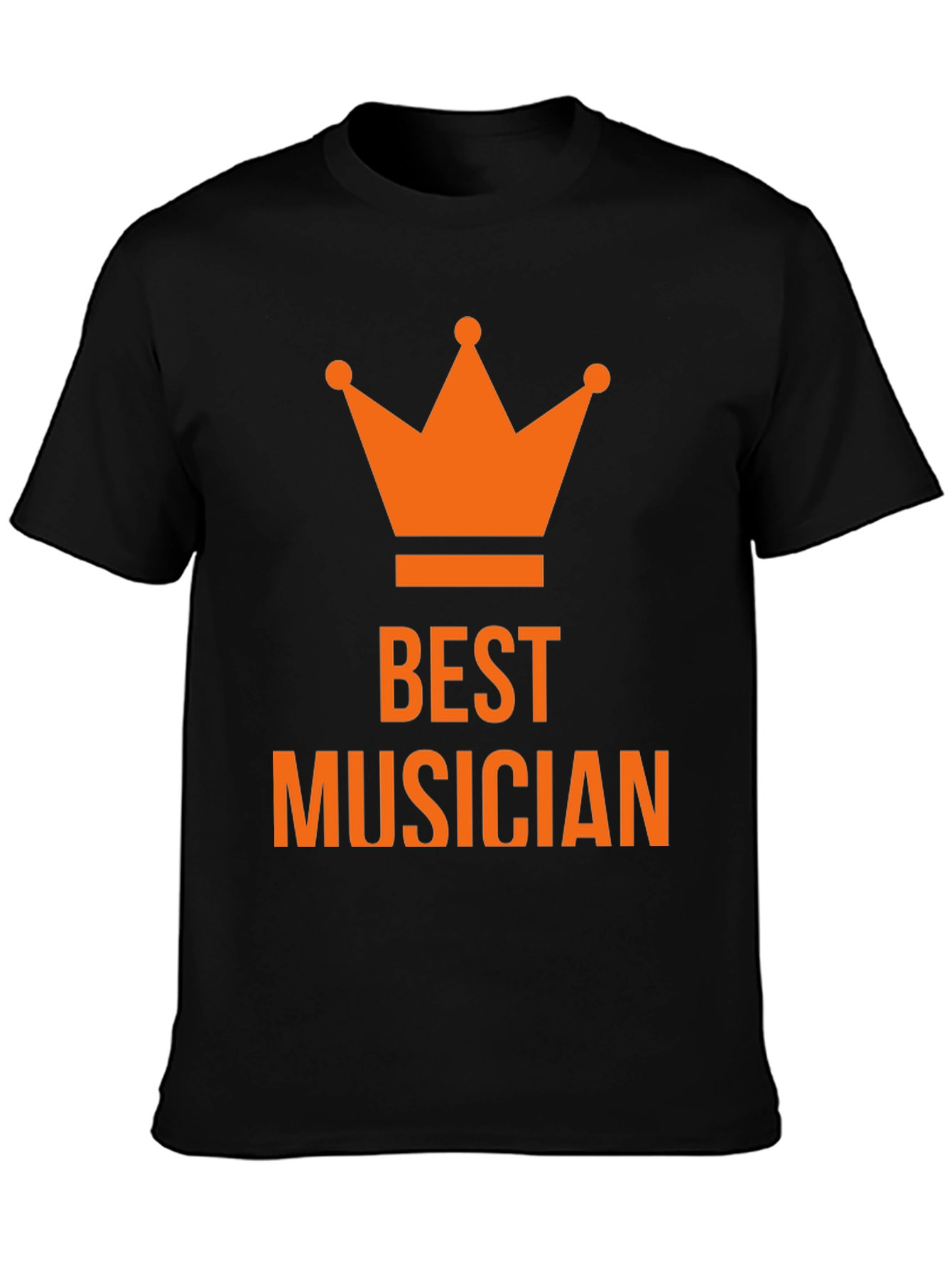 Best Musician Crown T-Shirt - Black